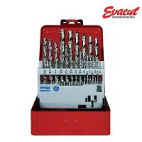 ราคา ชุด ดอกสว่าน เจาะเหล็กไฮสปีด EVACUT 21ตัว/ชุด ระบบหุน/นิ้ว NO.2 (1748859486)
