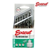 ราคา ชุดดอกสว่านเจาะเหล็กไฮสปีด EVACUT 12 ตัว/ชุด ระบบมิลลิเมตร NO.4M (1746585490)