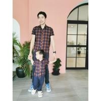 ราคา Tartan collection เสื้อครอบครัวผ้าลายสก๊อตสไตล์เกาหลี เสื้อเชิ้ตชาย size M (11521831183)