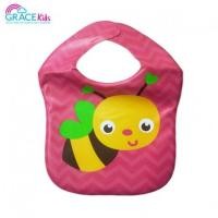 ราคา Gracekids ผ้ากันเปื้อนพลาสติกมีที่รองอาหาร ลายผึ้งน้อย (28980)