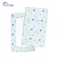 ราคา Gracekids ปลอกที่นอนไซด์M Pooh Lets Fly a kite(blue)(24*40*2.5) (29178)