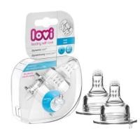 ราคา Lovi จุกนม Wide Neck Silicone รุ่น Mini สำหรับ 0-3 เดือน (31172)