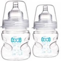 ราคา Lovi ขวดนมคอกว้าง 150 ml. รุ่น Medical PA 2 ขวด พร้อมจุกนมเสมือนนมแม่ ขนาดแรกเกิดถึง3เดือน BPA Free (31550)