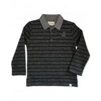 ราคา Me and Henry เสื้อโปโลแขนยาวลายทาง (สีดำ) (32352)