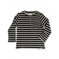 ราคา Me and Henry เสื้อยืดแขนยาวลายทาง (สีน้ำเงิน) (32366)