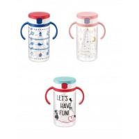 ราคา Richell แก้วหลอดดูดกันสำลัก 320 มล (สีชมพู,สีแดง,สีเขียว (29278)