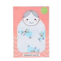 ราคา Shawn's Baby กล่องของขวัญผ้าห่อตัวมัสลิน ลายการ์ตูนรูปแกะ สีฟ้า (27944)