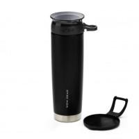 ราคา WOW Gear แก้วสแตนเลส WOW Sports ไม่หก ดื่มได้360องศา ความจุ650ml (สีดำ) (31424)