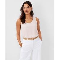 ราคา Ann Taylor Mixed Media Tank Top - Pink Dune (4215620947026)