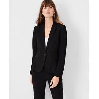 ราคา Ann Taylor The Tall One-Button Blazer in Seasonless Stretch - Core Black (4215623441156)