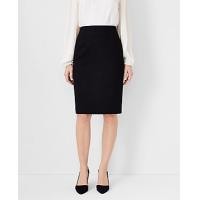 ราคา Ann Taylor The Tall Seamed Pencil Skirt in Seasonless Stretch - Core Black (4215623441705)