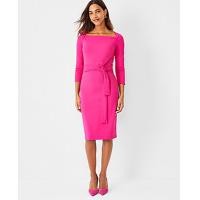 ราคา Ann Taylor Refined Stretch Tie Waist Dress - Razzle Dazzle (4215633750071)