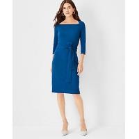 ราคา Ann Taylor Refined Stretch Tie Waist Dress - Lavish Blue (4215633913971)