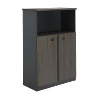 ราคา ตู้สำนักงานพร้อมชั้นวาง รุ่นแฟลร์ ขนาด 80 ซม. - สีมิตไนท์ โอ๊ค/เทา LOGICA (200088942)