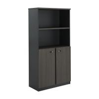 ราคา ตู้สำนักงานพร้อมชั้นวาง 2 ชั้น รุ่นแฟลร์ ขนาด 80 ซม. - สีมิตไนท์ โอ๊ค/เทา LOGICA (200088943)