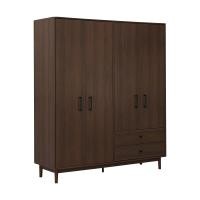 ราคา ตู้เสื้อผ้า 4 บาน รุ่นอิสตันบูล - สีมาร์เซโล่ วอลนัท WINNER FURNITURE (120025847)