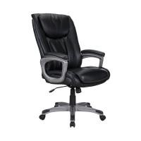 ราคา เก้าอี้สำนักงานพนักพิงสูง หนังบอนด์ รุ่นโคเปอร์ - สีดำ LOGICA (200088529)