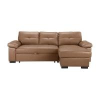 ราคา โซฟาเบดหนังแท้ L-shape ด้านซ้าย รุ่นเอ็ดเล่อร์ - สีน้ำตาลลาเต้ INDEX FURNITURE (110036061)