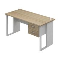 ราคา ชุดโต๊ะทำงาน 2 ลิ้นชัก รุ่นเวคตร้า ขนาด 150 ซม. - สีขาว/เมเปิ้ล INDEX FURNITURE (110032483)