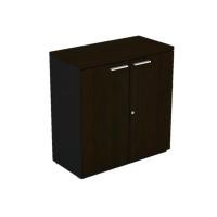 ราคา ตู้เตี้ย 2 บานเปิด รุ่นแอลบา ขนาด 80 x 40 x 83 ซม. - สีโมดิโอ๊ค/ดำแอนทราไซต์ LOGICA (200087271)