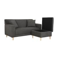 ราคา Winner Furniture โซฟาผ้า 2 ที่นั่ง+สตูล รุ่น เฟร็ดดี้