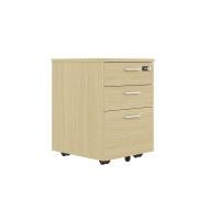 ราคา ตู้เอกสารล้อเลื่อน 3 ลิ้นชัก รุ่นทีม - สีไวท์ โอ๊ค LOGICA (200089297)