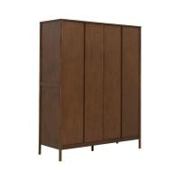 ราคา ตู้เสื้อผ้า 4 บาน รุ่นมิยาซากิ - สีวอลนัท WINNER FURNITURE (120027974)