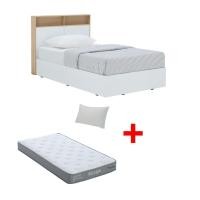 ราคา ซื้อเตียงนอน รุ่นคาร์เนชั่น ขนาด 3.5 ฟุต พร้อมที่นอน รุ่นรีแล็กเซอร์ ขนาด 3.5 ฟุต หนา 8 นิ้ว พร้อมหมอน 1 ใบ ราคาพิเศษ! INDEX