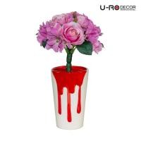 ราคา U-RO DECOR รุ่น FLOW-L (โฟลว-แอล) ราคาไม่รวมดอกไม้ Dia 15.5 x H 24.5 cm. กระถางดอกไม้เซรามิก Flower pot กระถาง กระถางต้นไม้ กระถางดอกไม้ มีให้เลือก 4 สี (4960159938)