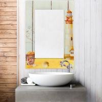 ราคา U-RO DECOR กะจกติดผนัง รุ่น LIGHTHOUSE-R ขนาด 50X70 ซม. (104261825)