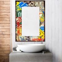 ราคา U-RO DECOR กระจกติดผนัง รุ่น US.PLATE-B ขนาด 50 X 70 ซม. กระจกเงา สามารถติดผนัง แขวนผนังได้ (104261888)