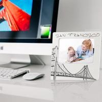 ราคา U-RO DECOR กรอบรูป เซรามิค พิมพ์ลาย SAN FRANCISCO ขนาด 4x6" - สีขาว (104261763)