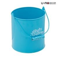 ราคา U-RO DECOR กระถางดอกไม้ ถังน้ำมีหูหิ้ว รุ่น SECRET GARDEN-M สีฟ้า ขนาด L15.5 x H16 cm (104262024)