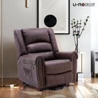 ราคา U-RO DECOR รุ่น ANCHOR (แองเคอะ) เก้าอี้นวดไฟฟ้าหนังแท้ปรับนอนได้ ปรับเอนได้ 170 องศา มีระบบนวด 8 จุด Massage recliner chair Sofa (12320172772)