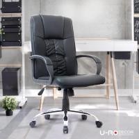 ราคา U-RO DECOR เก้าอี้สำนักงานสำหรับผู้บริหาร รุ่น MARK (มาร์ค) สีดำ รับประกัน 1 ปี ปรับสูง-ต่ำได้ ปรับโยกเอนได้ รับน้ำหนักได้ 120 กก. หุ้มด้วย PVC เกรด A โครงขาเหล็ก ลูกล้อไนล่อน (1199408640)