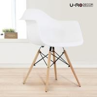 ราคา U-RO DECOR เก้าอี้รับประทานอาหารเท้าแขน รุ่น CHARLOTTE (ชาร์ลอตต์) สีขาว/ขาไม้บีช เก้าอี้กินข้าว โมเดิร์น (1369646116)