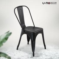 ราคา U-RO DECOR เก้าอี้เหล็ก รุ่น ZANIA-C (ซาเนีย-ซี) สีดำ มีพนักพิงหลัง เก้าอี้คาเฟ่ (628001268)