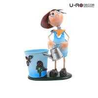 ราคา U-RO DECOR กระถางดอกไม้ ตุ๊กตาเด็กผู้ชาย รุ่น EDDIE-B (เอ๊ดดี้-บี) - สีฟ้า (104262572)