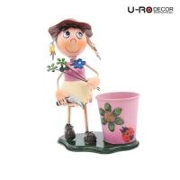 ราคา U-RO DECOR กระถางดอกไม้ ตุ๊กตาเด็กผู้หญิง รุ่น SUSIE-C (ซูซี่-ซี) สีชมพู (104262799)