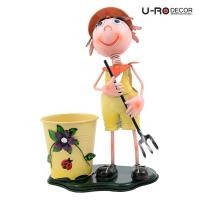 ราคา U-RO DECOR กระถางดอกไม้ ตุ๊กตาเด็กผู้ชาย รุ่น EDDIE-C (เอ๊ดดี้-ซี) สีเหลือง (104262562)