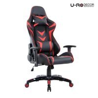 ราคา U-RO DECOR เก้าอี้เล่นเกมส์ปรับเอนนอนได้และปรับสูง-ต่ำได้ รุ่น ROBOT (โรบ็อต) สีดำ/แดง เก้าอี้เกมมิ่ง Gaming chair (450510131)