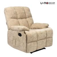 ราคา U-RO DECOR เก้าอี้โซฟาพักผ่อน ปรับนอนได้พร้อมที่วางเท้า รุ่น JACKSON (แจ๊คสัน) สีน้ำตาล Recliner chair/Sofa เก้าอี้ (27055151979)