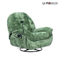 ราคา U-RO DECOR เก้าอี้พักผ่อนปรับนอนได้พร้อมที่วางโทรศัพท์ รุ่น COMO (โคโม่) Rocking and swivel Recliner with phone holder (26071743668)