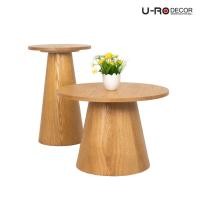 ราคา U-RO DECOR ชุดโต๊ะกลางอเนกประสงค์/โต๊ะกาแฟ รุ่น SYLVIE (ซิลวี่) สีลายไม้ (40123003219)