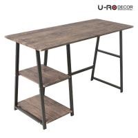 ราคา U-RO DECOR โต๊ะทำงานอเนกประสงค์ รุ่น LASVEGAS (ลาสเวกัส) โต๊ะทำงาน พร้อมชั้นวาง 2 ชั้น ปิดผิวด้วย PVC มีความหนา 15 มม. (1754834385)