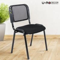 ราคา U-RO DECOR รุ่น MARS สีดำ เก้าอี้สำนักงานรับแขก โครงขาเหล็ก ผ้าตาข่าย รองรับหลังได้ดี (520708761)