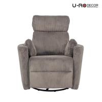 ราคา U-RO DECOR เก้าอี้พักผ่อนปรับนอนและหมุนได้ รุ่น CONRAD (คอนราด) Rocking and swivel Recliner with Recliner chair (50207375601)