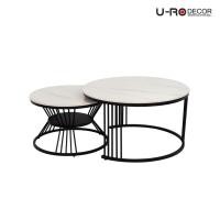 ราคา U-RO DECOR ชุดโต๊ะกลางอเนกประสงค์ 2 ชิ้น/ชุด รุ่น SKY (สกาย) ลายหินอ่อน รองรับน้ำหนักได้ถึง 50 กก.(แบบกระจายน้ำหนัก) (44916163989)