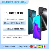 ราคา Smartphone Cubot X30 Global Version Cellphone 48MP Five Camera 32MP Selfie 8GB+128GB NFC 6.4" Fullview Display Android10 Celular (4001156018791)