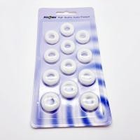 ราคา ฟองน้ำหูฟังเอียบัด Hiegi สำหรับหูฟัง Earbud ทุกรุ่น 1แพค 6คู่ [เจาะรู][ขาว] (4109)